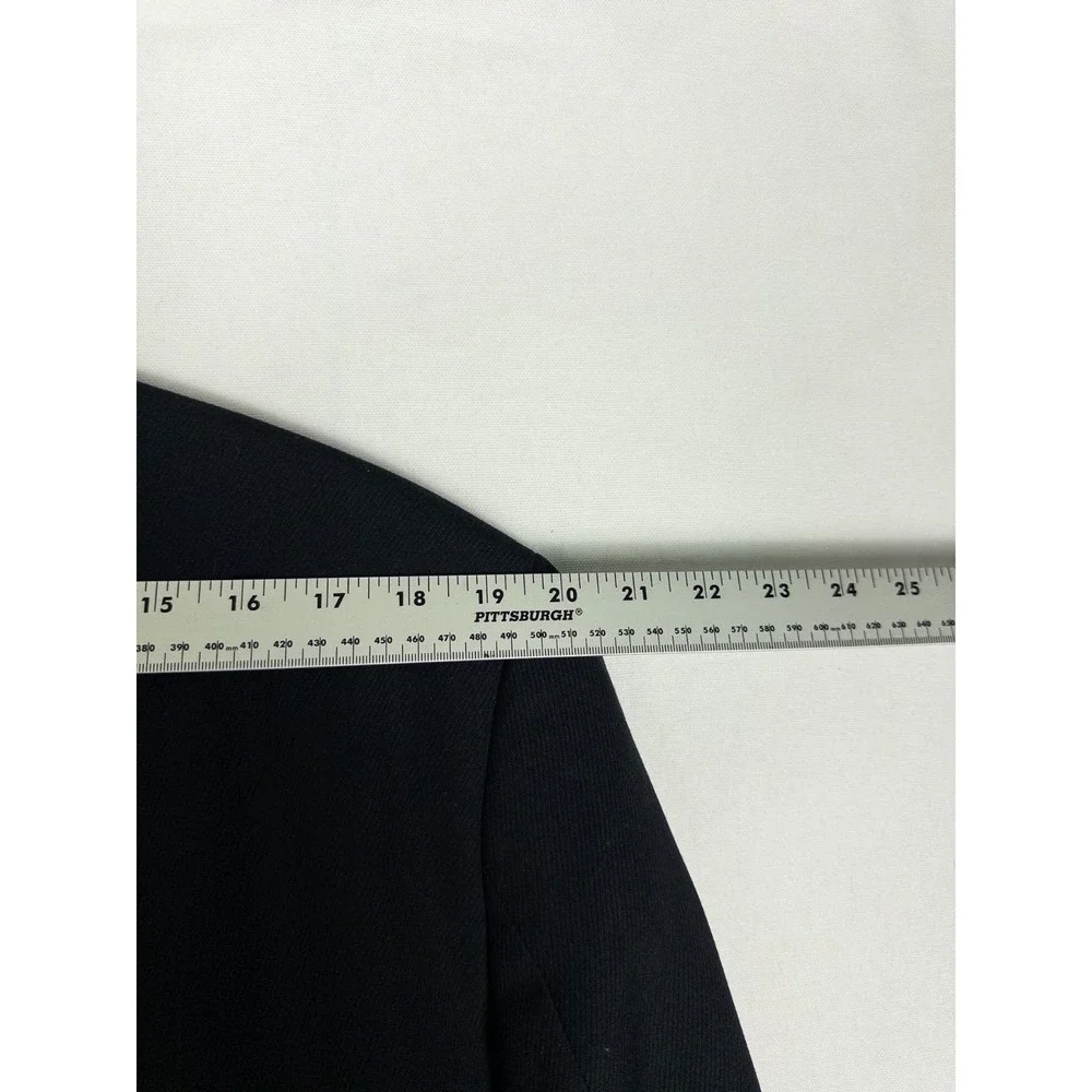 VTG Hugo Boss Rossellini Blazer Mens 44L Black 3 Button Wool Super 100‎